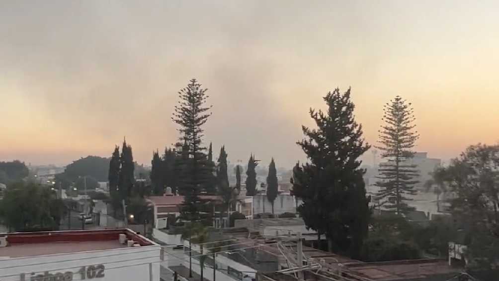 Incendio cercano en al Nou Camp