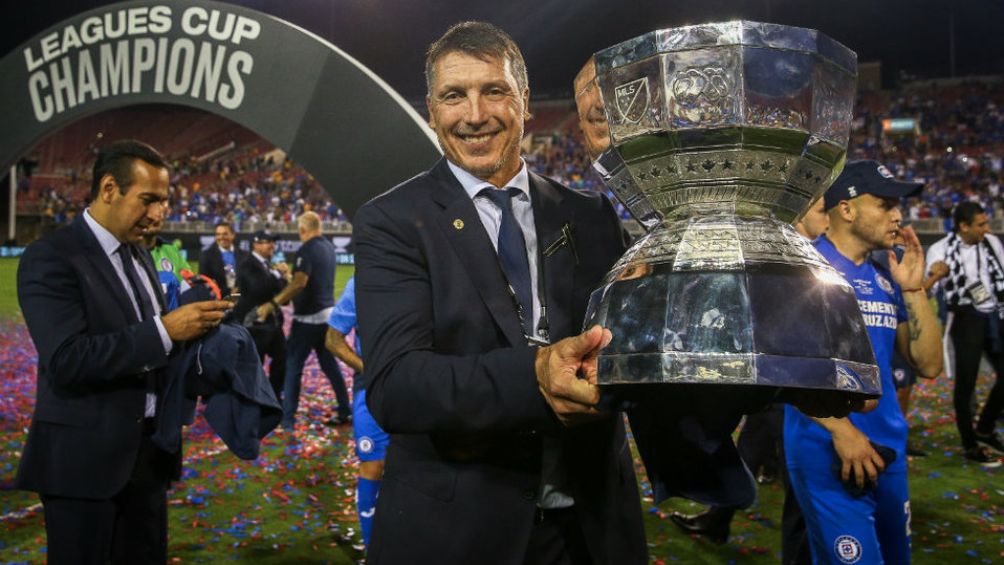 Siboldi y la Leagues Cup que ganó con Cruz Azul