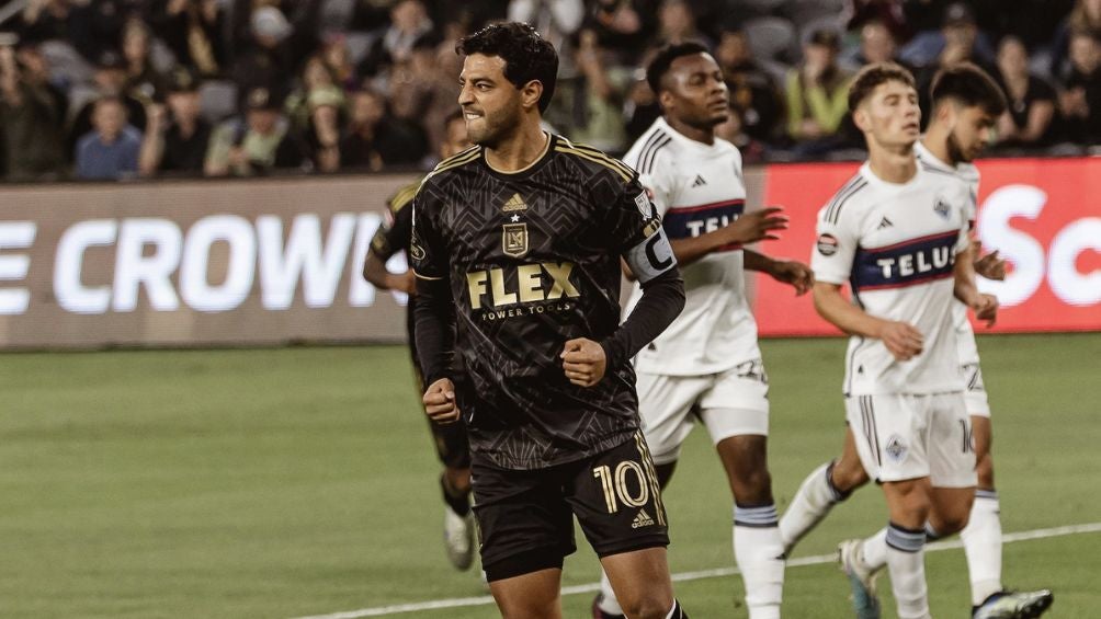 Carlos Vela celebra su gol ante el Whitecaps