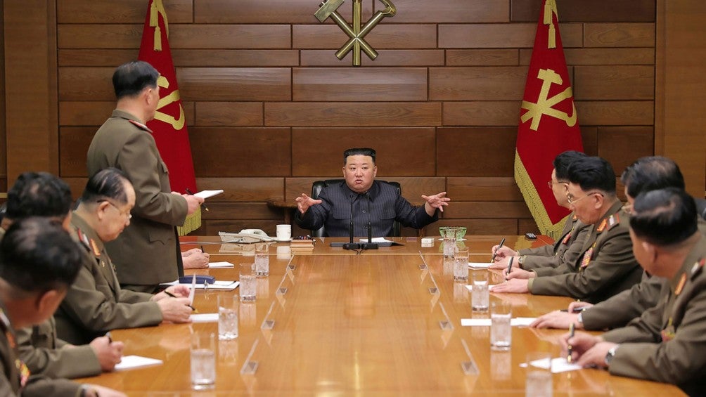 Kim Jong Un preside una reunión