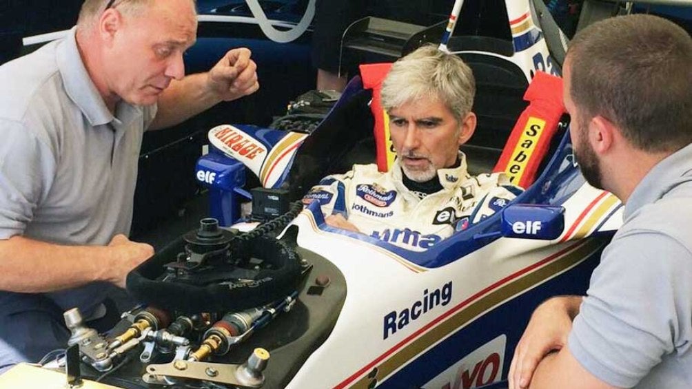 Damon Hill a bordo de un monoplaza 