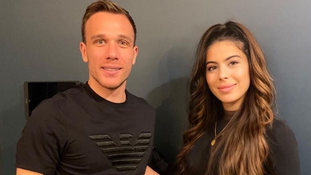 Sara Duque con Arthur Melo