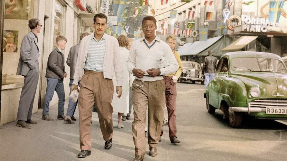 Caminando por las calles de Suecia en 1958