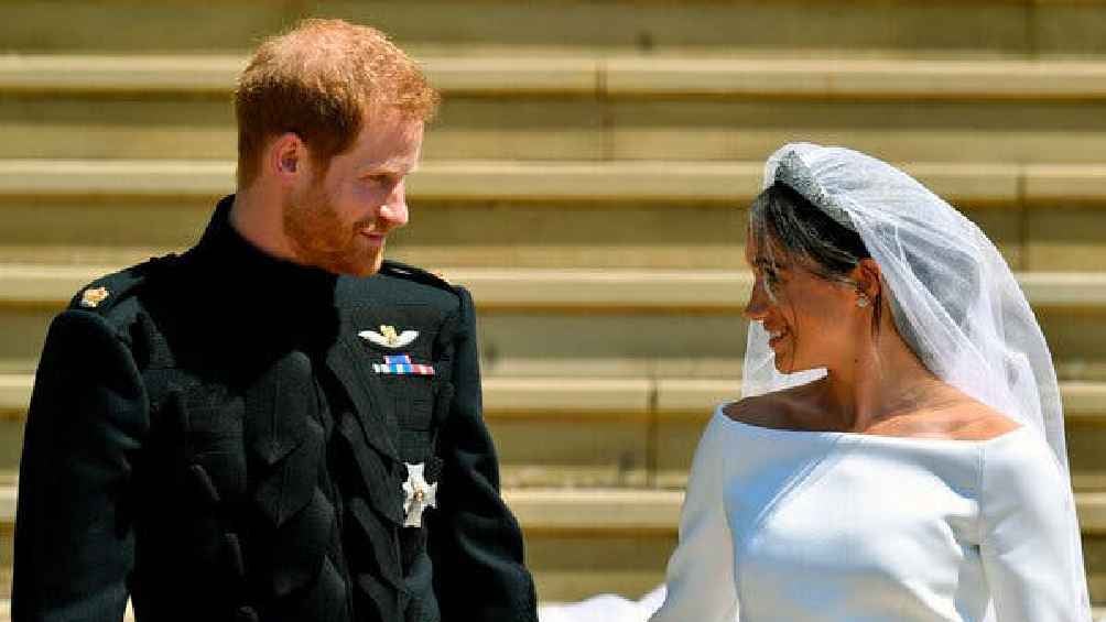 Los duques de Sussex en su boda