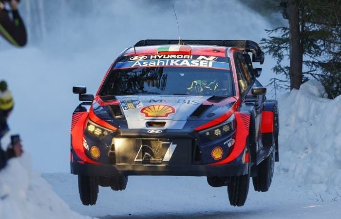 El auto que conducía Craig Breen en Suecia 