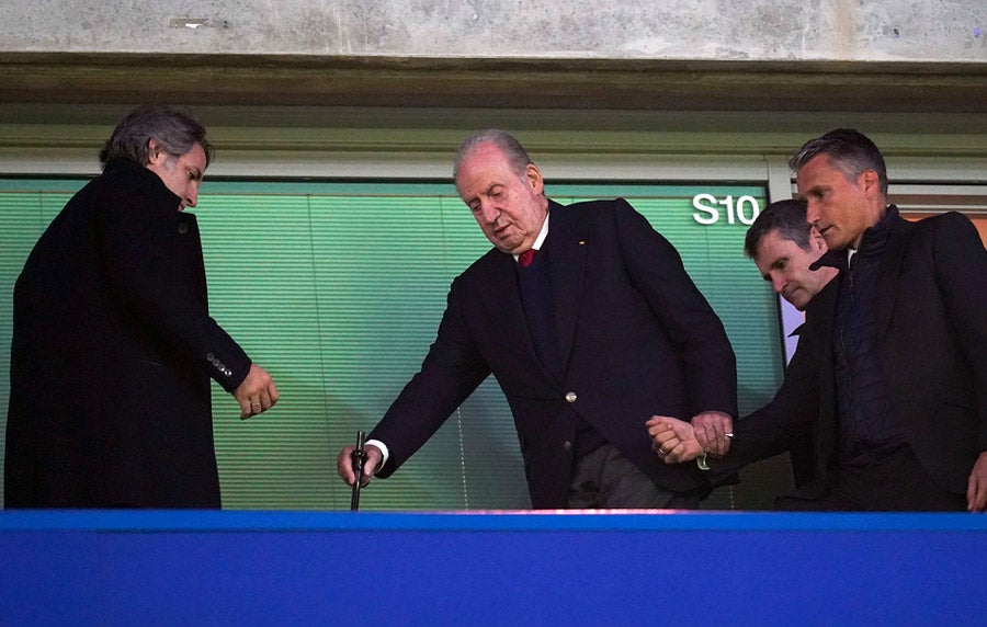 El Rey Juan Carlos de España estuvo en Stamford Bridge