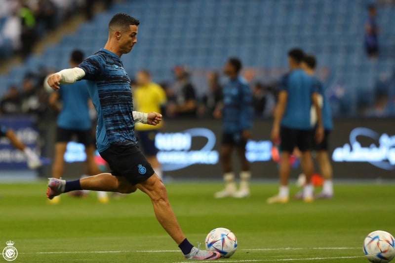 Cristiano Ronaldo previo al partido