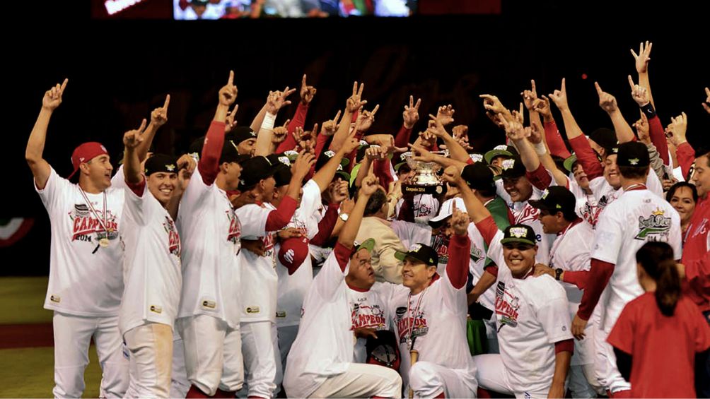 Los Diablos Rojos celebrando su último campeonato en 2014