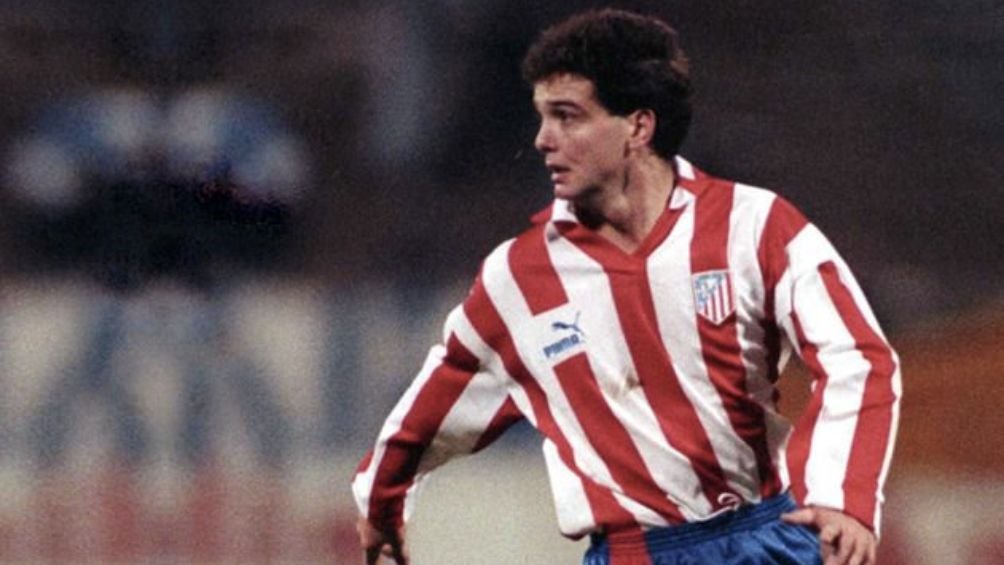 Luis García en su primera campaña con el Atlético de Madrid