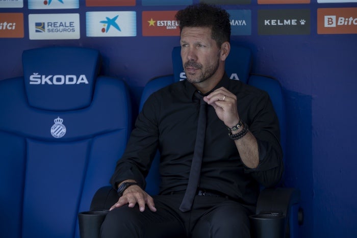 Diego Simeone dirige al Atlético de Madrid