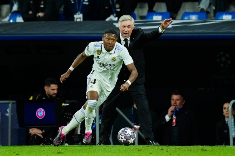 Alaba durante el partido de Champions vs Chelsea