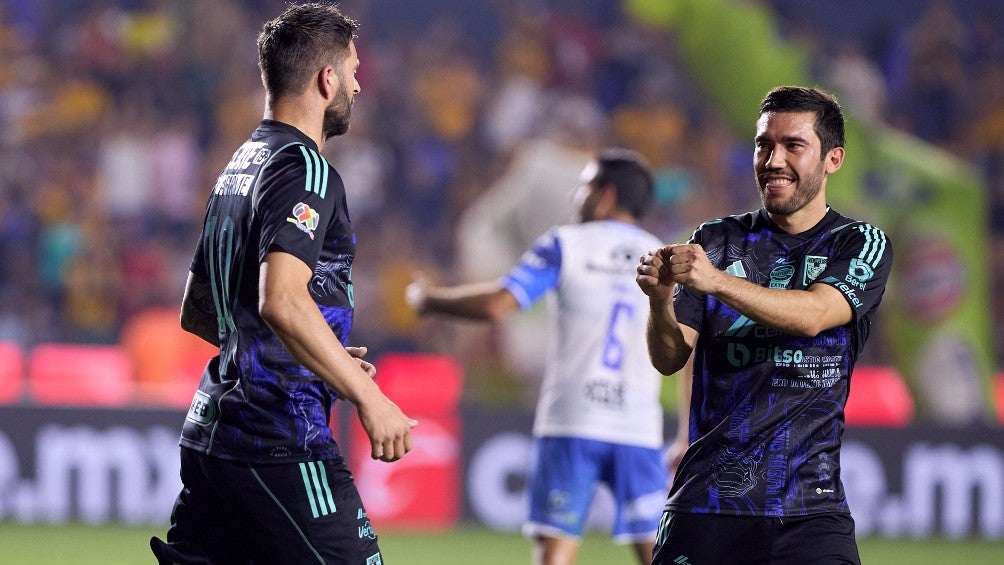 Gignac tras marcar el gol al Puebla