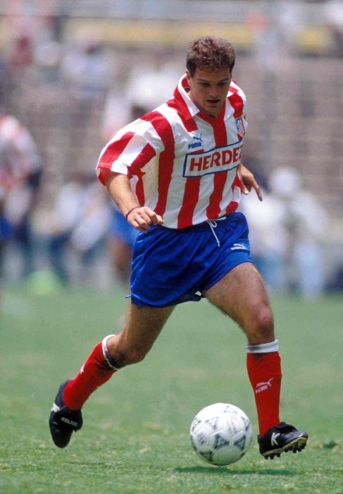 Luis García con el Atlético de Madrid