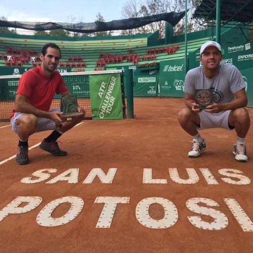 Hans Hach Verdugo y su pareja en dobles en San Luis Potosí