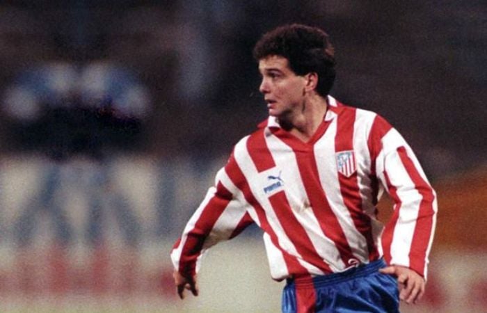 Luis García con el Atlético de Madrid