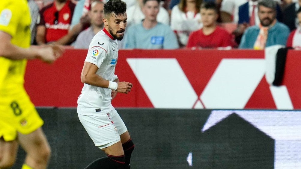 Alex Telles en el encuentro de este domingo