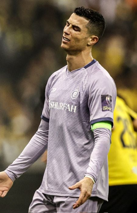 Cristiano Ronaldo en una derrota del Al Nassr