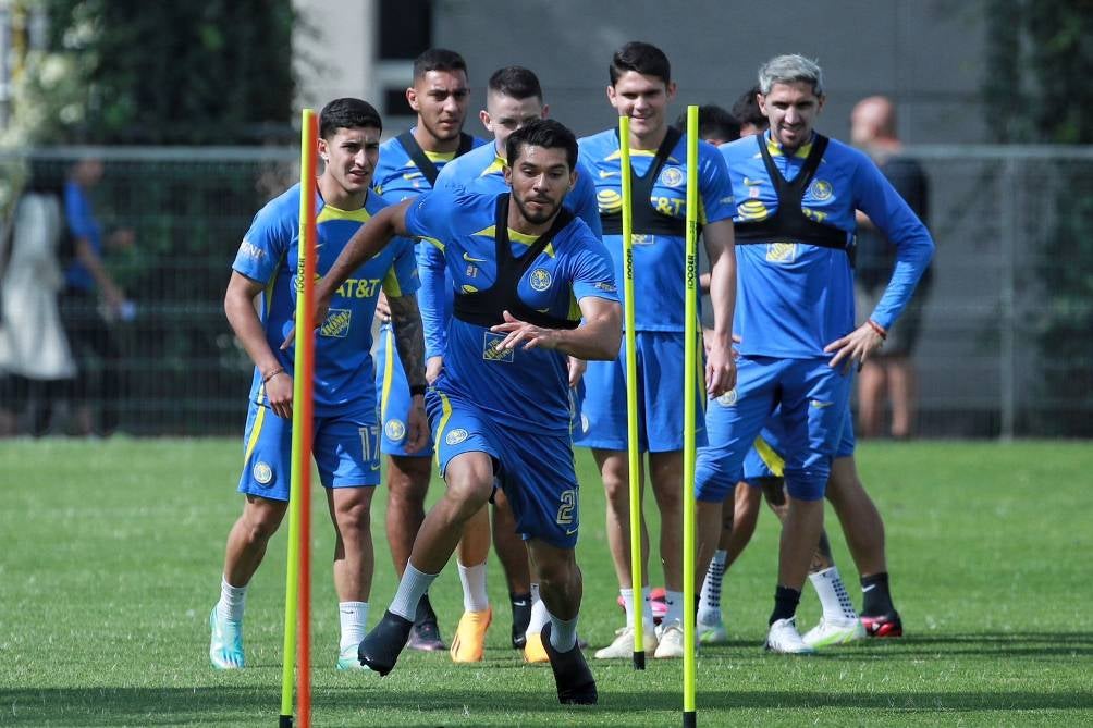 América en entrenamiento en Coapa