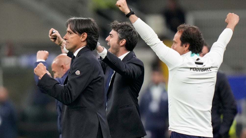 Simone Inzaghi festeja la victoria