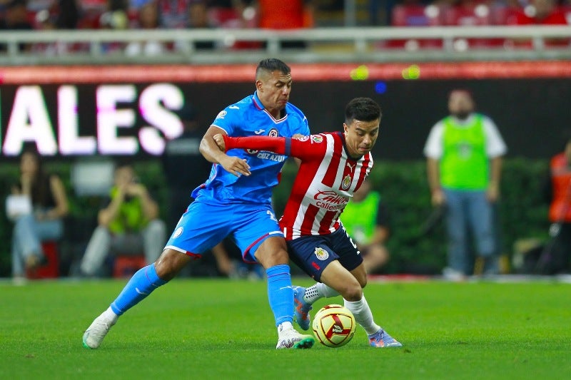 Beltrán en el juego vs Cruz Azul