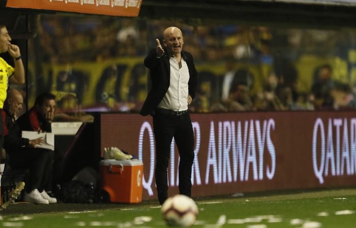 Pablo Repetto dirigiendo a Argentinos Juniors