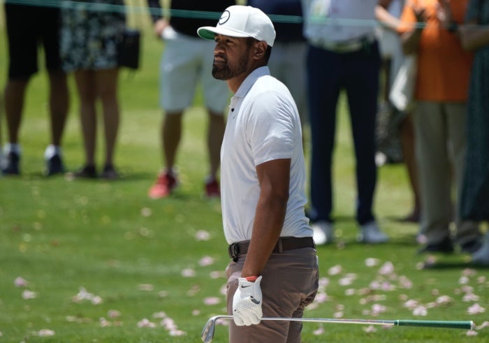 Tony Finau durante el segundo día del Mexico Open at Vidanta