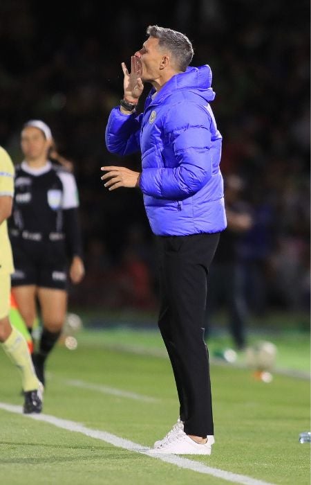 Fernando Ortiz en el encuentro ante Juárez