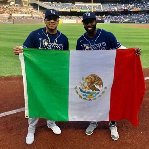 Randy Arozarena and Isaac Paredes lead the Rays to the top of the MLB and  celebrate with a wrestling mask