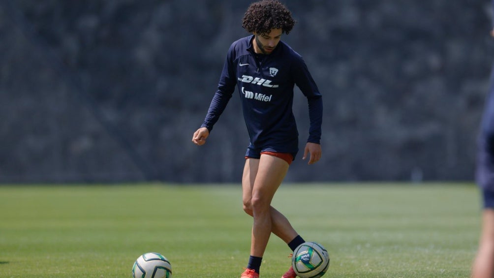 El Chino Huerta entrenando en Cantera