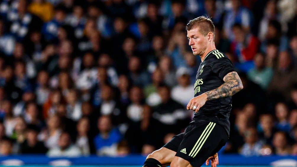 Toni Kroos durante el encuentro ante la Sociedad