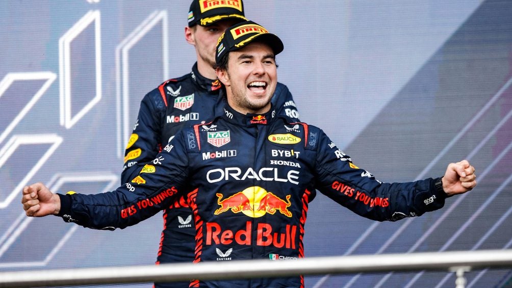 Celebrando junto a Verstappen