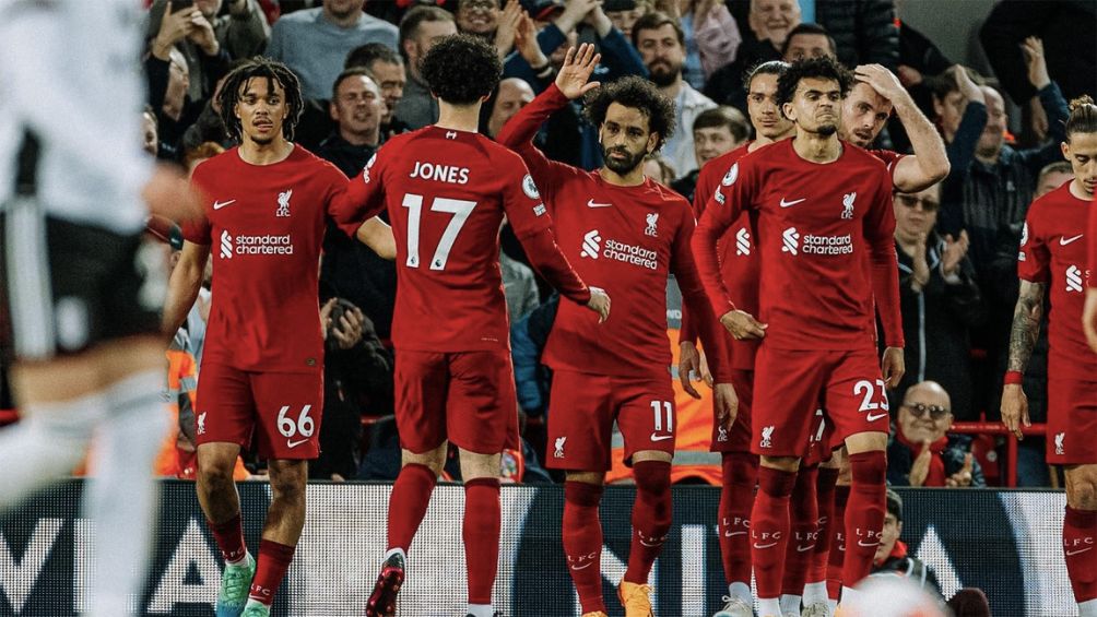 Liverpool celebra la victoria ante el Fulham