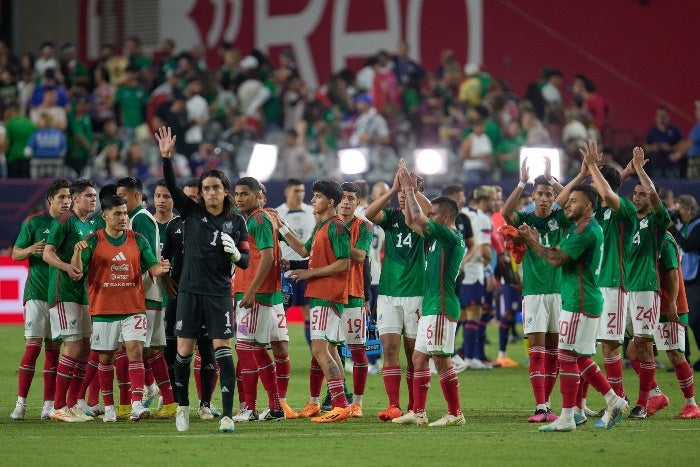 Jugadores al finalizar el México vs Estados Unidos