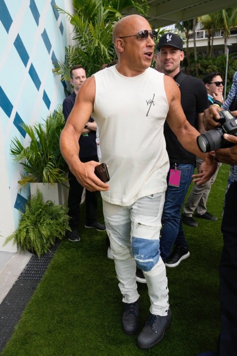 Vin Diesel en el Gran Premio de Miami