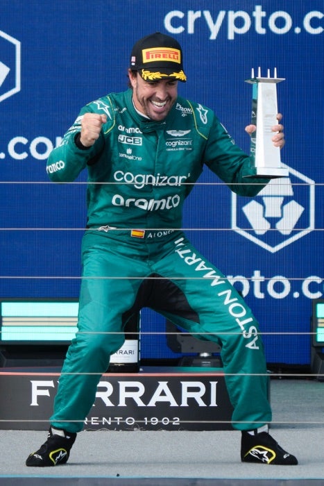 Fernando Alonso quedó en el tercer puesto del GP de Miami