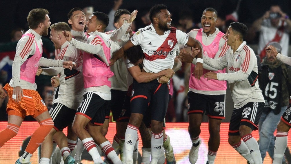 River Plate celebrando su victoria