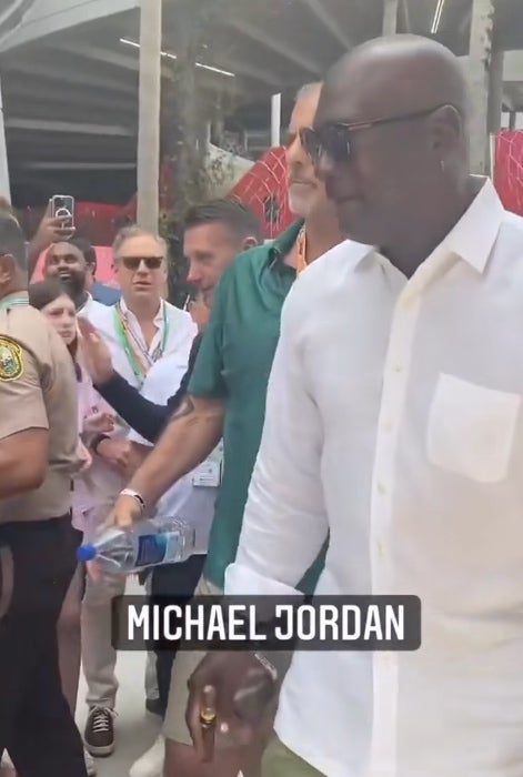 Michael Jordan en el Gran Premio de Miami