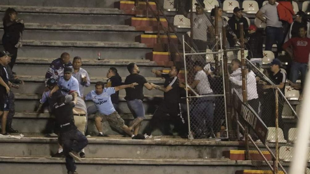 Pelea en la Liga Premier en Zacatecas vs Tampico Madero