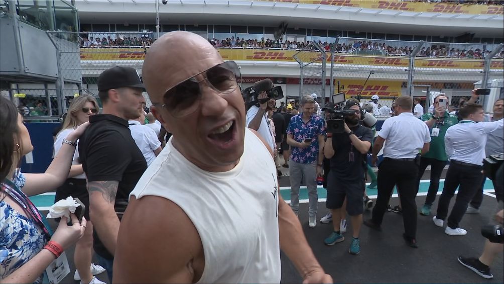 Vin Diesel en la pista de Miami