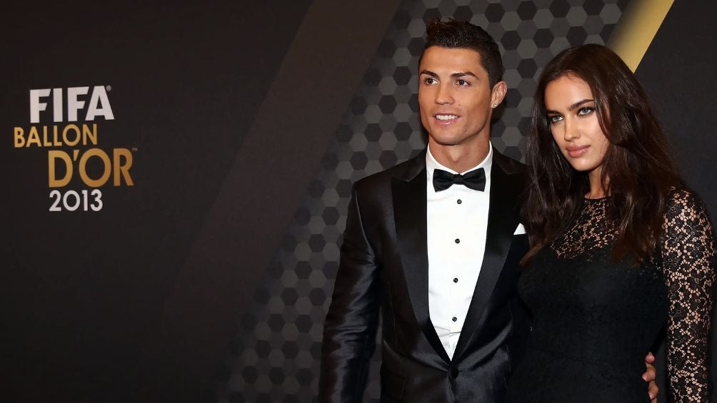 Irina junto a CR7 en la Gala del Balón de Oro en 2013