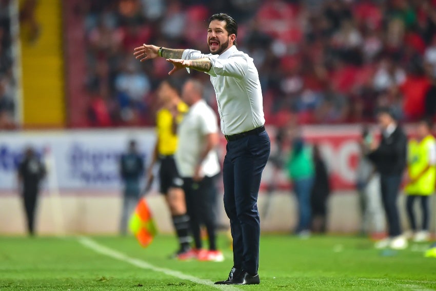 Benjamín Mora en un partido del Atlas