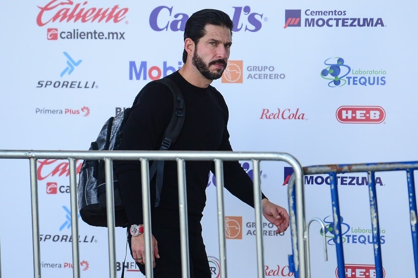 Benjamín Mora en un partido del Atlas