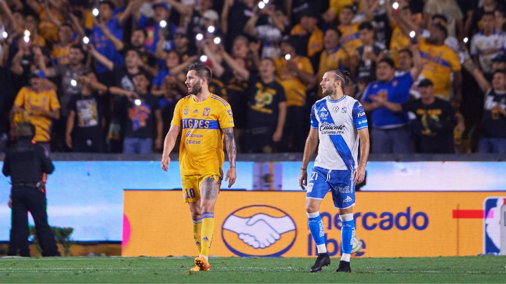 André Pierre en el encuentro ante Puebla