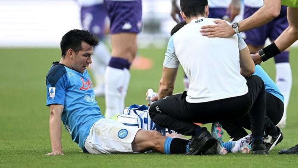 Lozano se lesionó ante la Fiorentina el pasado fin de semana