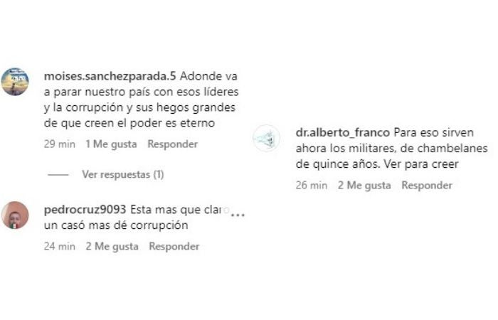 Comentarios realizados por usuarios por el video de las presuntas quinceañeras