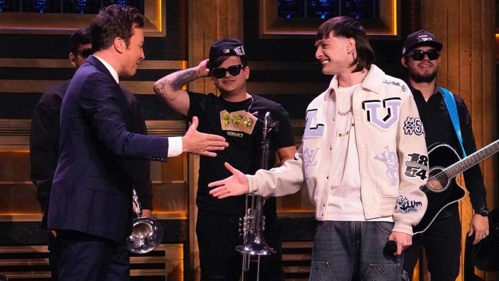 Con Jimmy Fallon en The Tonight Show