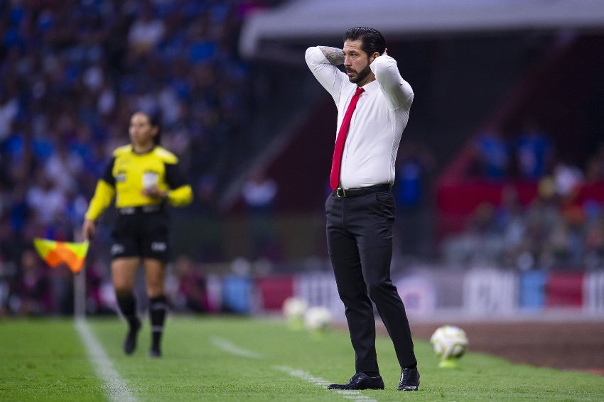 Benjamín Mora en un partido del Atlas