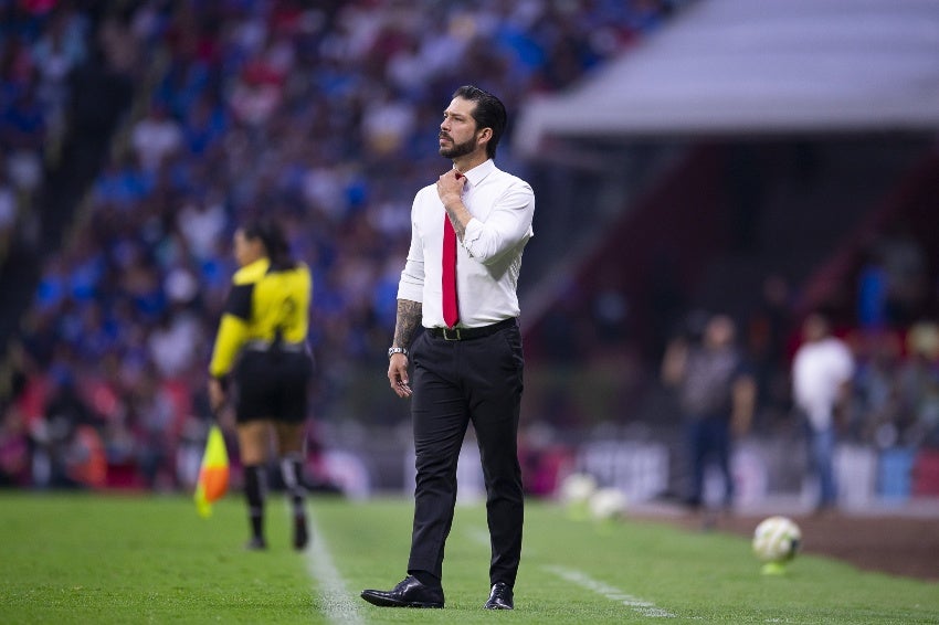 Benjamín Mora en un partido del Atlas