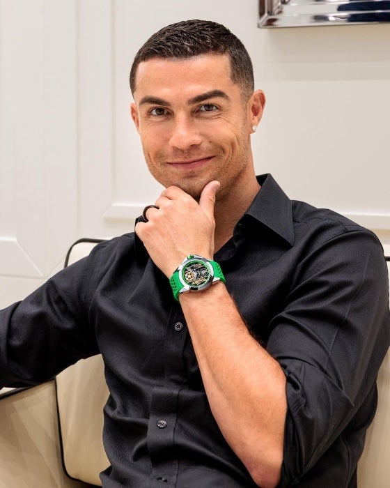 Cristiano Ronaldo porta su reloj de la colección