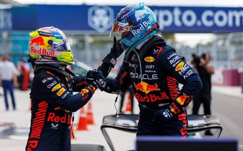 Checo Pérez y Max Verstappen en Miami